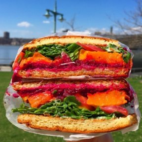 Gluten-free veggie sandwich from Court Street Grocers